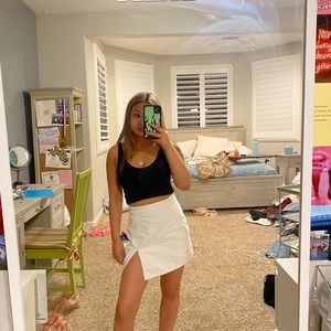 PRINCESS POLLY (Lioness) WHITE DENIM SKIRT